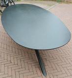 Eettafel vergadertafel tafel zwart mdf staal 280 bij 130, Huis en Inrichting, Tafels | Eettafels, Ophalen, Gebruikt, 100 tot 150 cm