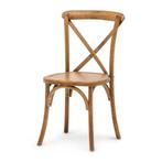Huur Houten Cross Back Stoelen voor jouw Bruiloft of feest!, Ophalen of Verzenden, Zo goed als nieuw, Overige