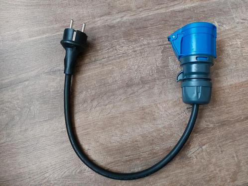 Frans verloop aangespoten stekker 3x1,5mm2 H07RN-F Neopreen, Caravans en Kamperen, Caravan accessoires, Nieuw, Ophalen of Verzenden