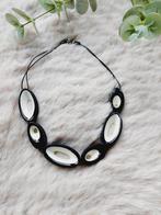 Zsiska ketting - zwart/wit, Sieraden, Tassen en Uiterlijk, Kettingen, Ophalen of Verzenden, Zo goed als nieuw, Overige kleuren