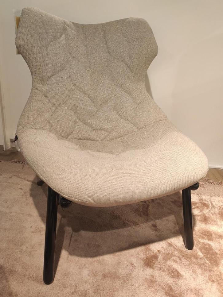 Kartell fauteuil Foliage, Huis en Inrichting, Fauteuils, Nieuw, Stof, 50 tot 75 cm, Ophalen