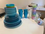Servies set IKEA blauw, Huis en Inrichting, Ophalen, Zo goed als nieuw, Overige stijlen, Compleet servies