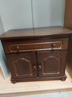 Donker Eiken TV Kastje met Lade & Deurtjes, Huis en Inrichting, Minder dan 50 cm, Gebruikt, Klassiek, Eikenhout
