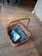 Rieten fietsmand voor hond/kat, Fietsen en Brommers, Fietsaccessoires | Fietsmanden, Ophalen, Gebruikt, Fietsmand