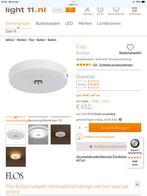 Flos Button wand/plafondlamp, Huis en Inrichting, Lampen | Wandlampen, Ophalen of Verzenden, Zo goed als nieuw, Kunststof