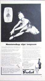 3 vintage advertenties reclames Grolsch bier langzaam 1960, Verzamelen, Grolsch, Ophalen