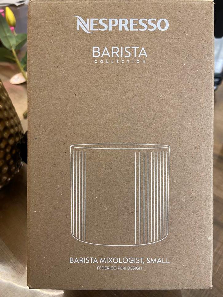 Nespresso Barista Mixologist small Glazen set van 4 - Nieuw!, Huis en Inrichting, Keuken | Servies, Nieuw, Glas of Glazen, Effen