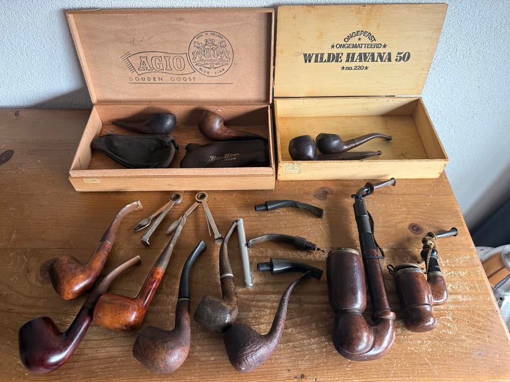 Tabaks pijpen Diverse soorten 12 X, Verzamelen, Rookartikelen, Aanstekers en Luciferdoosjes, Gebruikt, (Water)pijp, Ophalen of Verzenden