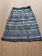 Meisjes rok blauw goud groen zigzag, Ophalen of Verzenden, Zo goed als nieuw, Blauw, Boven de knie