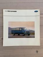1990 Ford club wagon folder, Boeken, Auto's | Folders en Tijdschriften, Ophalen of Verzenden, Zo goed als nieuw, Ford