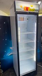 Koelkast glazen deur van combisteel met led verlichting, Ophalen, Koelen en Vriezen