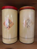 Twee vintage beschuitblikken Bolletje (1950-1980), Verzamelen, Blikken, Ophalen of Verzenden, Gebruikt, Beschuit, Overige merken