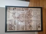 75 jaren puch poster in lijst, Verzamelen, Ophalen of Verzenden, Zo goed als nieuw, Rechthoekig Staand