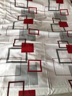 Mooie bedsprei/beddensprei - rood, wit, grijs - 200 x 230 cm, Wit, Overige typen, Tweepersoons, Ophalen of Verzenden