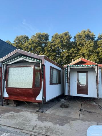 Woonwagen bestaande uit 2 gekoppelde delen beschikbaar voor biedingen