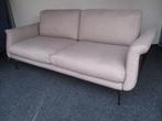 NIEUWE !!! bank Oslo / Nolita 2.5 zits beige + zwarte schaal, Verzenden, Rechte bank, 150 cm of meer, Driepersoons