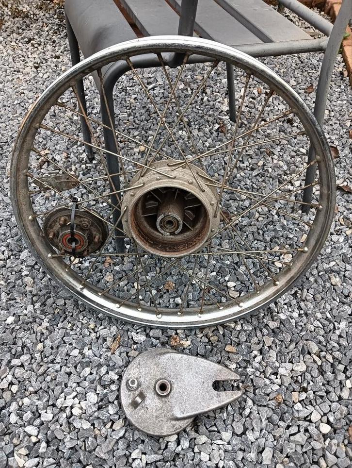 19 inch achterwiel chroom, Fietsen en Brommers, Brommeronderdelen | Zundapp, Gebruikt, Overige typen, Ophalen of Verzenden
