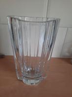 Robuuste kristallen vaas van ORREFORS SWEDEN 26 CM HOOG, Ophalen of Verzenden