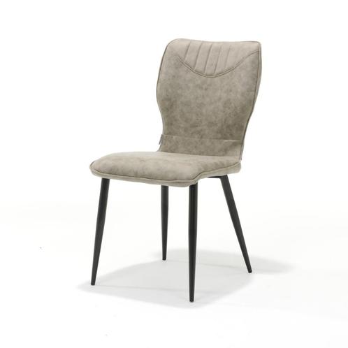 Eetkamerstoel Roma M3 stof soft pebble | Webshop, Huis en Inrichting, Stoelen, Nieuw, Metaal, Stof, Overige kleuren, Ophalen of Verzenden
