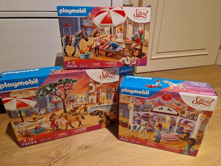 LOT Playmobil Spirit Miradero 3 sets, Kinderen en Baby's, Speelgoed | Playmobil, Zo goed als nieuw, Complete set, Ophalen