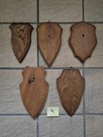 5 Mooie Ree schildjes trofeeplank samen € 10 jacht jagen, Verzamelen, Dierenverzamelingen, Ophalen of Verzenden, Gebruikt, Hert