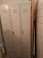 Metalen lockerkast met 3 vakken, Ophalen, Gebruikt, Industrieel