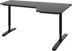 IKEA BEKANT Bureau zwartbruin 160x100cm, Ophalen, In hoogte verstelbaar, Zo goed als nieuw, Bureau