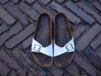 GRATIS VERZENDEN STOERE WITTE LAK BIRKENSTOCK MADRID 42, Slippers, Verzenden, Wit, Zo goed als nieuw