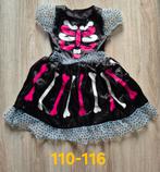 Halloween heksen jurk, Kinderen en Baby's, Carnavalskleding en Verkleedspullen, Ophalen of Verzenden, Zo goed als nieuw, 110 t/m 116