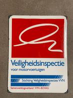 Veiligheidsinspectie emaille reclamebord, Ophalen of Verzenden, Gebruikt, Reclamebord