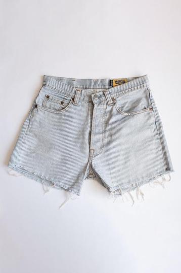 Vintage Gestreepte Spijkerbroek Shorts Aviatic Maat S beschikbaar voor biedingen