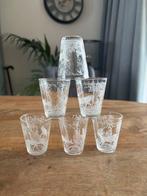 Zes shotglaasjes, Verzamelen, Glas en Borrelglaasjes, Ophalen of Verzenden, Zo goed als nieuw, Borrel- of Shotglas