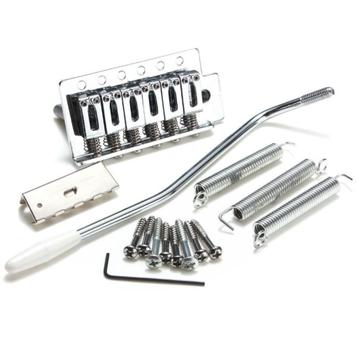 Gitaar tremolo bridge complete set 6 snarig chroom beschikbaar voor biedingen