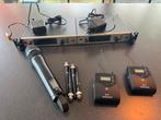 Dubbele sennheiser EW 500 set incl handheld en 2 beltpacks, Ophalen of Verzenden, Gebruikt, Overige typen, Draadloos