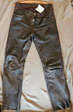 CHEVIREX nubuk leather pants chocolat brown W 33 L 34, Overige kleuren, Overige jeansmaten, Ophalen of Verzenden, Gedragen