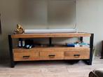 Mango houten tv meubel met metalen frame, Huis en Inrichting, Kasten | Televisiemeubels, Ophalen, Gebruikt, 150 tot 200 cm, Minder dan 100 cm