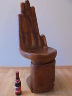 Boeddha hand Chair / stoel in hout meditatie stoel, Ophalen of Verzenden