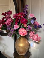 Echt een Eyecatcher Zijden bloemen in vaas Goud Zijde Luxe, Ophalen of Verzenden, Nieuw