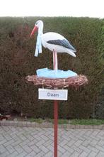 3D ooievaar + nest + met naambordje naar keuze., Kinderen en Baby's, Kraamcadeaus en Geboorteborden, Ophalen, Nieuw