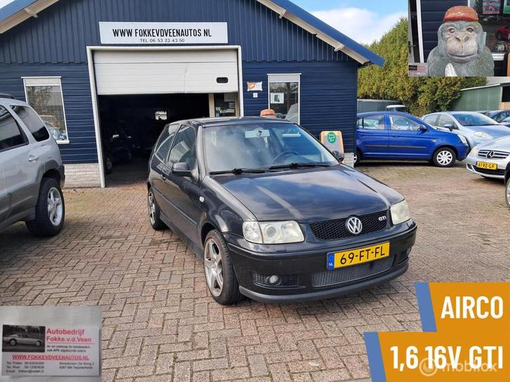 Volkswagen Polo 1.6-16V GTI Garantie, alle inruil mogelijk, Auto's, Volkswagen, Bedrijf, Te koop, Polo, ABS, Airbags, Alarm, Centrale vergrendeling