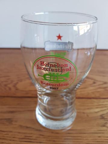 Speciaal bierglas : Heineken jazzfestival Rotterdam 1987 beschikbaar voor biedingen