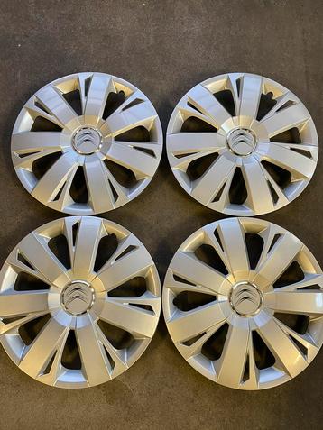 set citroën wieldoppen zilver 15 inch beschikbaar voor biedingen