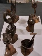 handgesneden ijzerhouten sculpturen vintage Mexico, Ophalen of Verzenden