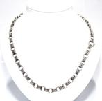 Schitterende 54 CM Antieke Franse Zilveren Ketting, Sieraden, Tassen en Uiterlijk, Antieke sieraden, Verzenden, Zilver, Ketting