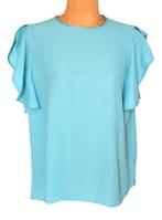 Repeat topje, viscose top, aqua/blauw, Mt. M, Zo goed als nieuw, Zonder mouw, Maat 38/40 (M), Repeat