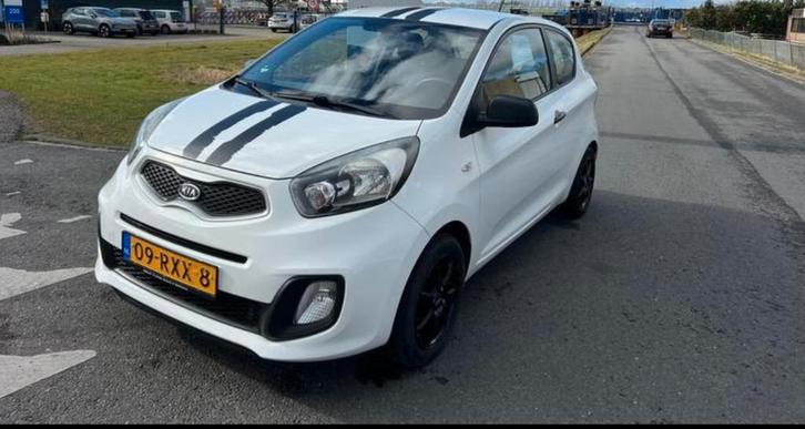 Kia Picanto 1.0 Cvvt 3-DRS 2011 Wit, Auto's, Kia, Bedrijf, Picanto, Benzine, A, Hatchback, Handgeschakeld, Origineel Nederlands