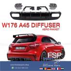 W176 FACELIFT A45 AMG DIFFUSER + UITLAAT SIERSTUKKEN AERO PA, -, -, -