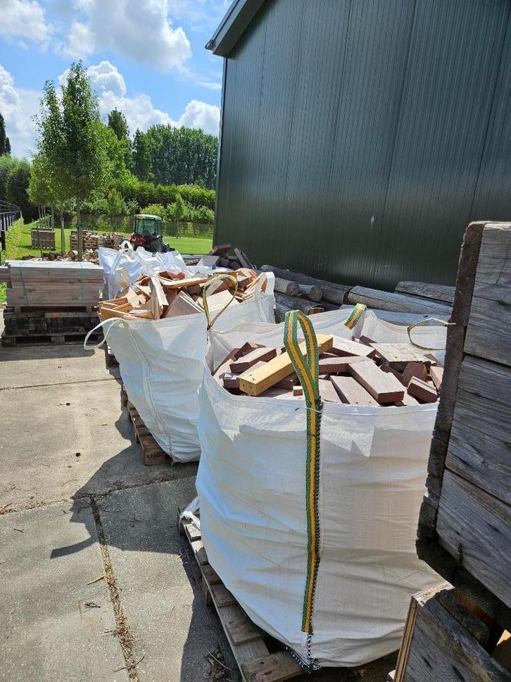 Openhaardhout gemixt hardhout afkortstukken, Tuin en Terras, Haardhout, Blokken, Overige houtsoorten, Minder dan 3 m³, Ophalen