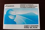 Honda CBR1000RR Fireblade 2004motorcycle owner's manual CBR, Motoren, Handleidingen en Instructieboekjes, Ophalen of Verzenden