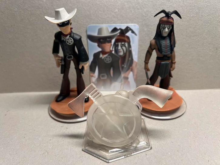 Disney Infinity 1.0 Lone Ranger Play Set Pack mét kaart, Spelcomputers en Games, Games | Nintendo Wii U, Zo goed als nieuw, Role Playing Game (Rpg)